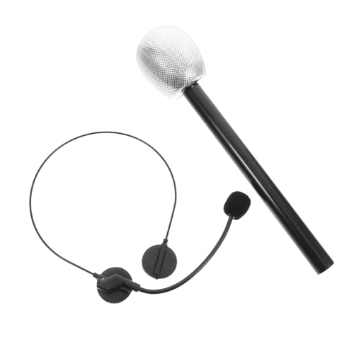 Supvox 2 Pcs Cosplay -mikrofon -Headset -Requisiten Für Halloween Und Bühnenaufführungen Ideal Für Kinder Und Erwachsene Gefälschtes Headset -mikrofon Für Realistisches Singer -kostüm Supvox 2 Pcs Cosplay -mikrofon -Headset -Requisiten Für Halloween Und Bühnenaufführungen Ideal Für Kinder Und Erwachsene Gefälschtes Headset -mikrofon Für Realistisches Singer -kostüm von Supvox