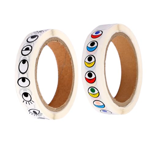 Supvox 2 Rollen Farbenfrohe Augenaufkleber Augen Aufkleber Modelletiketten Leere Etiketten Augen Etiketten Etikettenaufkleber Supvox 2 Rollen Farbenfrohe Augenaufkleber Augen Aufkleber Modelletiketten Leere Etiketten Augen Etiketten Etikettenaufkleber von Supvox