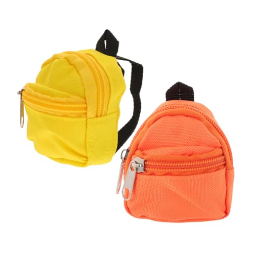 Supvox 2 STÜCK Miniatur Puppenrucksack Leichter Rucksack für Puppenhaus Vielseitiges Mini Backpack für Kreatives Rollenspiel und Schulzubehör Kompakt Tragbar Farbenfroh Orange Gelb Supvox 2 STÜCK Miniatur Puppenrucksack Leichter Rucksack für Puppenhaus Vielseitiges Mini Backpack für Kreatives Rollenspiel und Schulzubehör Kompakt Tragbar Farbenfroh Orange Gelb von Supvox