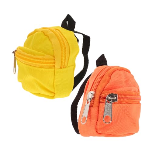 Supvox 2 STÜCK Miniatur Puppenrucksack Niedlicher Mini Rucksack in Orange und Gelb Detailreiches Spielhaus Zubehör für Puppen Leicht und Kompakt für Kreative Kinderspiele Supvox 2 STÜCK Miniatur Puppenrucksack Niedlicher Mini Rucksack in Orange und Gelb Detailreiches Spielhaus Zubehör für Puppen Leicht und Kompakt für Kreative Kinderspiele von Supvox