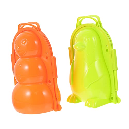 Supvox 2 STÜCK Teiliges Schneemann Formset Kreative Schnee Spielzeuge für Winter Leichte und Tragbare Clips für Unvergessliche Schneespaß Aktivitäten im Freien von Supvox