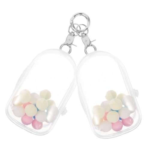 Supvox 2 STÜCK Transparente Aufbewahrungstaschen mit Schlüsselanhänger Weiche Polsterung für Puppenschutz Tragbare Klar Display Tasche für Kleine Figuren für Unterwegs und Sammler Supvox 2 STÜCK Transparente Aufbewahrungstaschen mit Schlüsselanhänger Weiche Polsterung für Puppenschutz Tragbare Klar Display Tasche für Kleine Figuren für Unterwegs und Sammler von Supvox
