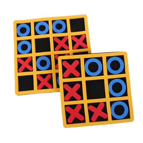 Supvox 2 Sätze Eva Tictactoe Spielset Tragbares Brettspiel für Outdoor Aktivitäten und Familienfeiern Fördert Lernen und Soziale Interaktion von Supvox