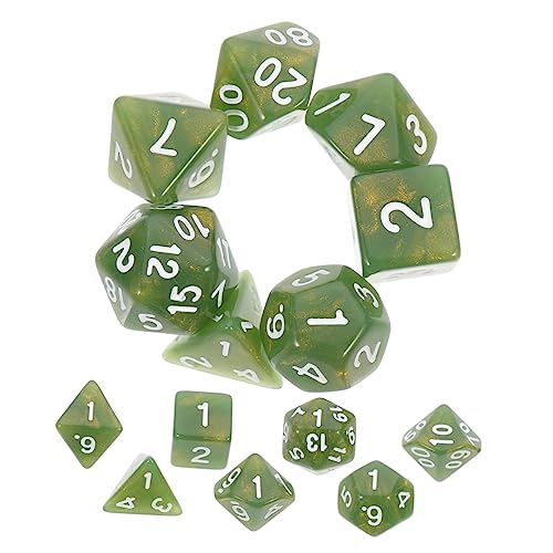 Supvox 2 Sätze Facettenreicher Würfelsatz Planke tragbare Würfel groß lustige Würfel farbig Würfelspiele Partyspielwürfel Unterhaltungswürfel Zubehör für Brettspiele Acryl Grün Supvox 2 Sätze Facettenreicher Würfelsatz Planke tragbare Würfel groß lustige Würfel farbig Würfelspiele Partyspielwürfel Unterhaltungswürfel Zubehör für Brettspiele Acryl Grün von Supvox
