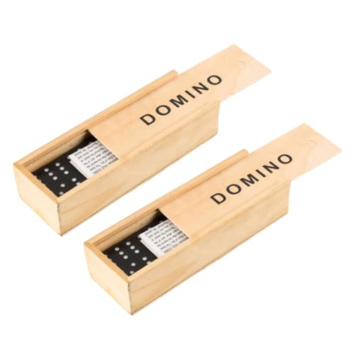 Supvox 2 Sätze Holz Domino Spielset Teiliges Set aus Hochwertigen Dominosteinen für Kreative Spiele und Teamaktivitäten Fördert Vorstellungskraft und Zusammenarbeit für Erwachsene Supvox 2 Sätze Holz Domino Spielset Teiliges Set aus Hochwertigen Dominosteinen für Kreative Spiele und Teamaktivitäten Fördert Vorstellungskraft und Zusammenarbeit für Erwachsene von Supvox