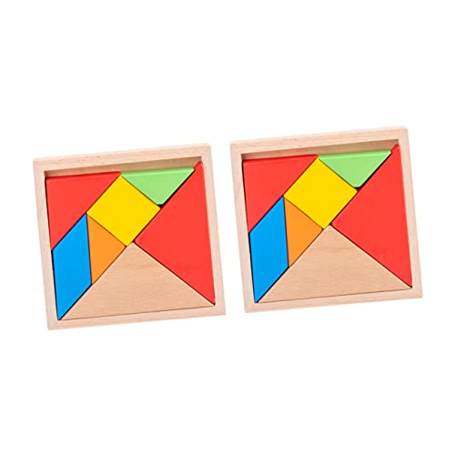 Supvox 2 Sätze Holz Tangram Puzzle für Bunte Jigsaw Puzzles für Frühkindliches Lernen Pädagogisches für Kleinkinder Supvox 2 Sätze Holz Tangram Puzzle für Bunte Jigsaw Puzzles für Frühkindliches Lernen Pädagogisches für Kleinkinder von Supvox