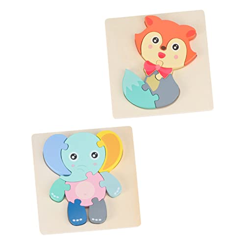 Supvox 2 Sätze Holz Tier Puzzle interaktives Puzzle pädagogisches Kindergeburtstag Fox tierisches Holzpuzzle für hölzern Colorful Supvox 2 Sätze Holz Tier Puzzle interaktives Puzzle pädagogisches Kindergeburtstag Fox tierisches Holzpuzzle für hölzern Colorful von Supvox