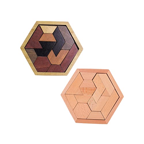 Supvox 2 Sätze Holzblock Rätsel für Spiel kinderpuzzle Kleinkinder -Sechseck-Puzzle Hexagon-Puzzle für sechseckiges Holzpuzzle Kinderrätsel rätsel hölzern Supvox 2 Sätze Holzblock Rätsel für Spiel kinderpuzzle Kleinkinder -Sechseck-Puzzle Hexagon-Puzzle für sechseckiges Holzpuzzle Kinderrätsel rätsel hölzern von Supvox