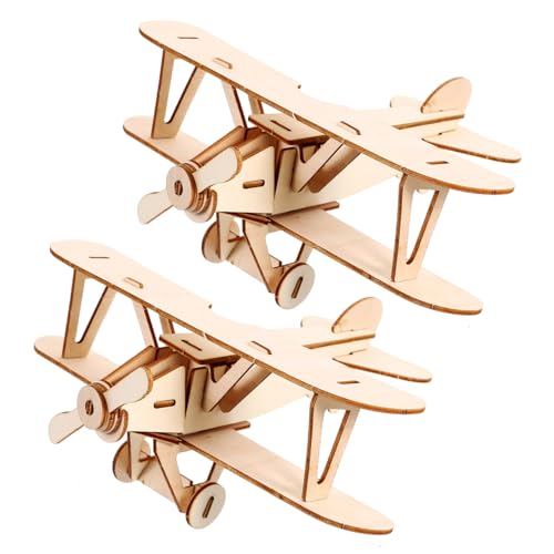 Supvox 2 Sätze Holzflugzeug Puzzle DIY Bausatz Holzspielzeug Modell Dekoratives Segelflugzeug Ornament Leichtes Sicheres und Kreatives Lernspielzeug für Jungen und Mädchen Supvox 2 Sätze Holzflugzeug Puzzle DIY Bausatz Holzspielzeug Modell Dekoratives Segelflugzeug Ornament Leichtes Sicheres und Kreatives Lernspielzeug für Jungen und Mädchen von Supvox