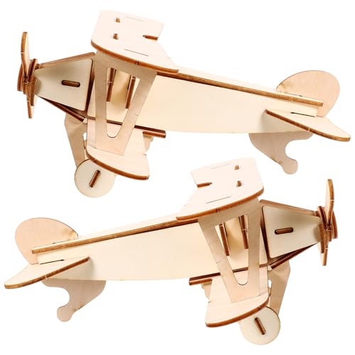 Supvox 2 Sätze Holzflugzeug Puzzle DIY Bausatz aus Hochwertigem Holz Dekoratives Kinderflugzeug Modell Pädagogisches für Jungen und Mädchen Geschenk für Bastler und Sammler Supvox 2 Sätze Holzflugzeug Puzzle DIY Bausatz aus Hochwertigem Holz Dekoratives Kinderflugzeug Modell Pädagogisches für Jungen und Mädchen Geschenk für Bastler und Sammler von Supvox