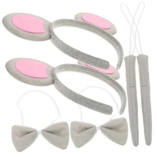 Supvox 2 Sätze Mäuseohren Haarreif mit Mausfliege und Realistische Halloween Kostüm Accessoires für Einfaches Tragen für Karneval Party und Verkleidung von Supvox
