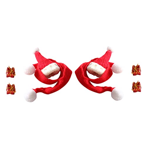 Supvox 2 Sätze Mini Weihnachtsmützen Set Teiliges Set mit Strickmützen und Weihnachts Schal für Puppenhäuser Dekorative Deko für Weihnachten für Bastelprojekte und Miniatur Dekorationen Supvox 2 Sätze Mini Weihnachtsmützen Set Teiliges Set mit Strickmützen und Weihnachts Schal für Puppenhäuser Dekorative Deko für Weihnachten für Bastelprojekte und Miniatur Dekorationen von Supvox