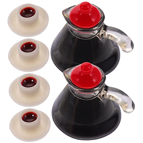 Supvox 2 Sätze Mini-kaffeekanne Miniatur Wasserkocher Kaffeebecher to-go Kaffeetassen Puppenhaus Zubehör Mini-Tasse Simulierter Kaffeekessel Mini-kaffeetasse Kaffeekanne Prop Harz von Supvox