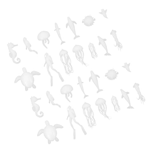 Supvox 2 Sätze Miniatur Meeresbewohner Modellset Epoxidharz Gießfüllung DIY Bastelset Kreatives Lernspielzeug für Gemeinschaftsaktivität und Wissenschaftserlebnis von Supvox