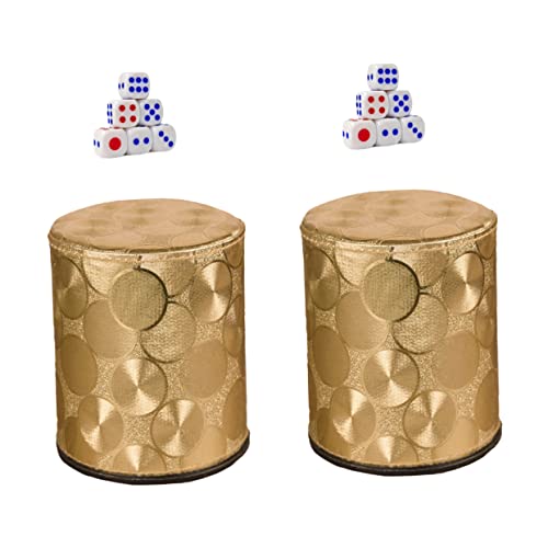 Supvox 2 Sätze PU Leder Würfelbecher Teilig mit Würfeln rutschfest und Stoßfest Leise Würfelbox für Spielzubehör Party Zuhause Reise Supvox 2 Sätze PU Leder Würfelbecher Teilig mit Würfeln rutschfest und Stoßfest Leise Würfelbox für Spielzubehör Party Zuhause Reise von Supvox