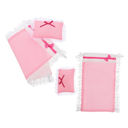 Supvox 2 Sätze Puppenhaus Bettwäsche Set Teiliges Puppenbett Zubehör mit Kissen und Decke Hochwertige Detailreiche Schlafzimmeraccessoires für Puppen Charmante Designs für Realistische Supvox 2 Sätze Puppenhaus Bettwäsche Set Teiliges Puppenbett Zubehör mit Kissen und Decke Hochwertige Detailreiche Schlafzimmeraccessoires für Puppen Charmante Designs für Realistische von Supvox