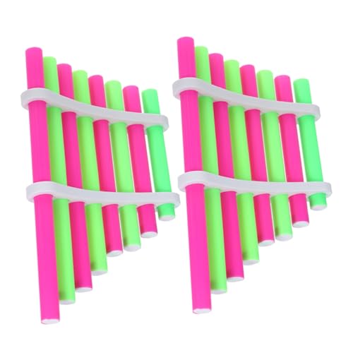 Supvox 2 Sätze Selbstgemachte Panflöte Musikspielzeug Kleines Panflötenspielzeug Kleinkinder Kleines Instrument Spielzeugflöte Instrument Kleines DIY Panflötenspielzeug von Supvox