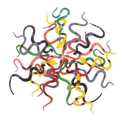 Supvox 2 Sätze Spielzeugschlange Kniffliges Realistische Requisiten Für Schlangenstreiche Schlangenform Streich Requisite Kreatives Trickspielzeug Party-streich-Requisite PVC von Supvox