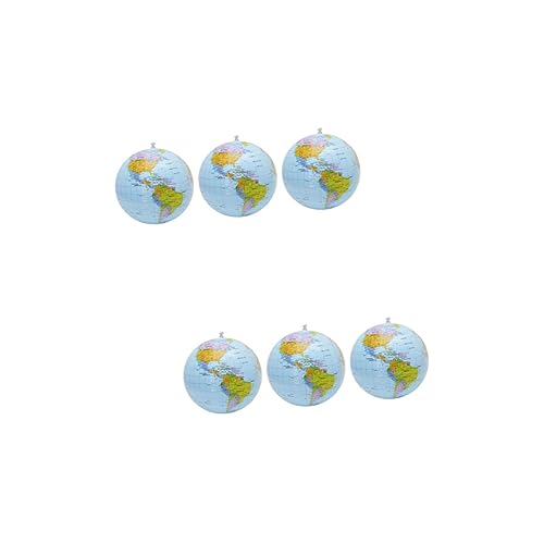 Supvox 2 Sätze Wasserball Aufblasbarer Pool Strandmasse Wasserspielzeug Pool-spiele Poolspielzeug Für Den Strand Aufblasbarer Ball Für Den Strand Pvc 3 Stücke * 2 von Supvox