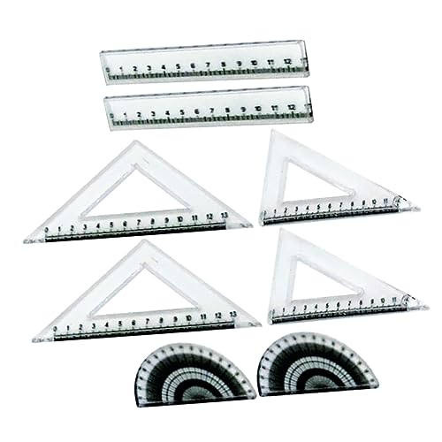 Supvox 2 Satz kleines Lineal bastelzeug puppenhauszubehör Spielzeugwerkzeuge Werkzeug puppenzubehör Mini-Puppenhaus-Lineale Studie Herrscher Puppenhaus Puppenhausherrscher von Supvox