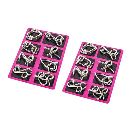 Supvox 2 Sets Chinesisches Schnur Puzzle Zum Entsperren Der Verriegelung Für Ineinandergreifendes Puzzle Für Gehirn Pädagogische Puzzles Ringe Puzzles Kinderspielzeug von Supvox