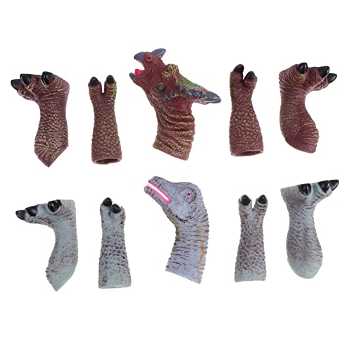 Supvox 2 Sets Dinosaurier Fingerpuppen Kinderspielzeug Vorschulspielzeug Fingerpuppe Für Puppenspielzeug Mini Fingerpuppen Fingerspielzeug Hochwertiges Weiches Gummi Vinyl von Supvox