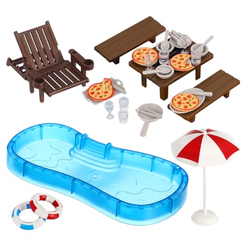 Supvox 2 Sets Dollhouse Möbel Set Mini House Möbel Spielzeug Miniaturmöbel Modell Spielzeug Mini Hausmöbel Set Für Dollhouse Schlafzimmer Möbel Und Puppenhausdekorationen von Supvox