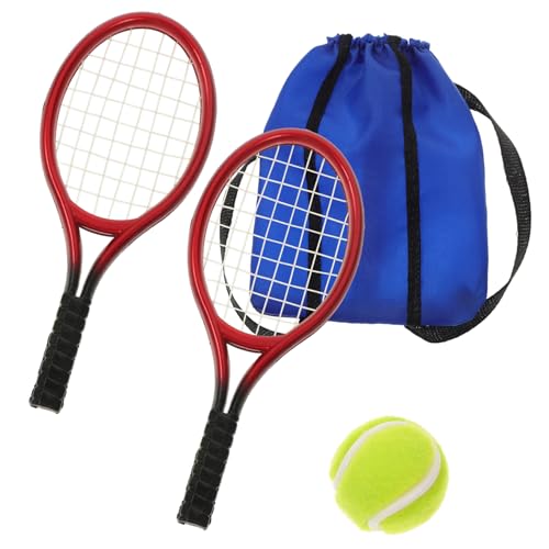 Supvox Mini-tennisschläger-Set Für Puppenhaus 2er-Pack Spielzeug-tennisschläger Für Dekorative Miniatur-Sets Supvox Mini-tennisschläger-Set Für Puppenhaus 2er-Pack Spielzeug-tennisschläger Für Dekorative Miniatur-Sets von Supvox