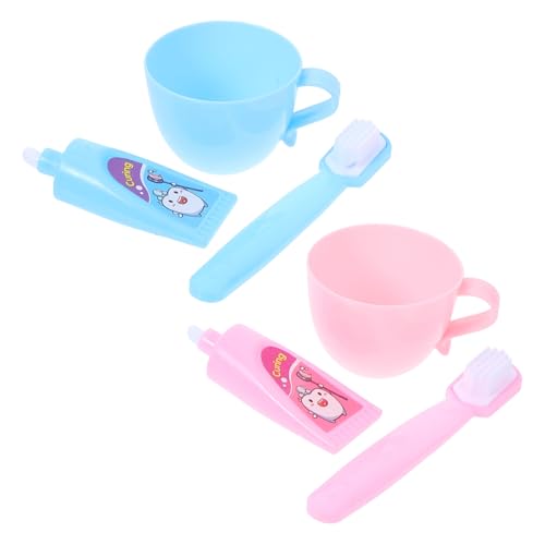 Supvox 2 Sets Miniaturpuppen -badezimmerzubehör -kit Mit Zahnbürstenzahnpasta Ideal Für Puppenspiel Und So Tun Sie Play -szenarien Bad Miniatur -Set Für Puppen Supvox 2 Sets Miniaturpuppen -badezimmerzubehör -kit Mit Zahnbürstenzahnpasta Ideal Für Puppenspiel Und So Tun Sie Play -szenarien Bad Miniatur -Set Für Puppen von Supvox