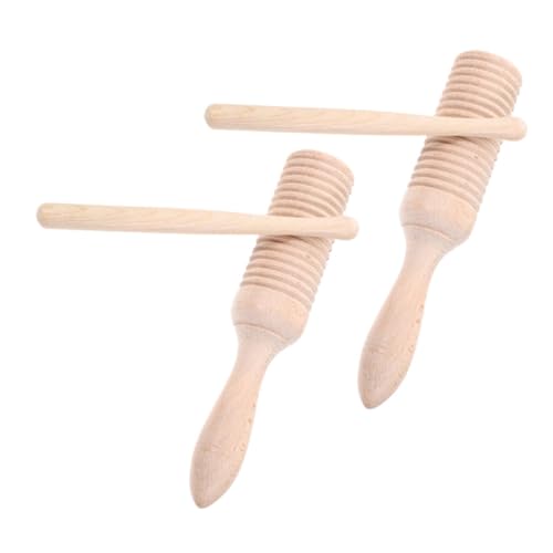 Supvox 2 Sets Musikinstrument Kinderinstrumente Kleinkindinstrumente Musikinstrumente Babyinstrumente Kleinkind Musikinstrumente Musikinstrumente Holz Beige von Supvox