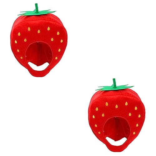 Supvox 2 Stck Niedlicher Cartoon Erdbeer Kopfschmuck Partyhut für Erwachsene Sponge Gefüllte Mütze für Halloween Kostüm Feiern Supvox 2 Stck Niedlicher Cartoon Erdbeer Kopfschmuck Partyhut für Erwachsene Sponge Gefüllte Mütze für Halloween Kostüm Feiern von Supvox