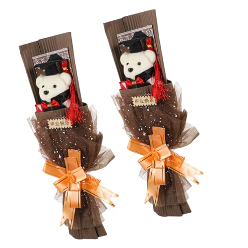 Supvox 2 Stck. Graduationsbär Bouquet Niedliche Karikatur Bärenpuppen Detailreiche Abschluss Dekoration Partygeschenke für Kleine Schüler und Abschiedsfeiern Supvox 2 Stck. Graduationsbär Bouquet Niedliche Karikatur Bärenpuppen Detailreiche Abschluss Dekoration Partygeschenke für Kleine Schüler und Abschiedsfeiern von Supvox