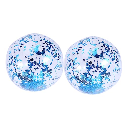 Supvox 2 Stück 16 Blitzballspielzeug aufblasbare Party-Requisiten aufblasbare Bälle Strand fangen für kinderspielzeug glitzernder Wasserball transparente Kugel Blue Supvox 2 Stück 16 Blitzballspielzeug aufblasbare Party-Requisiten aufblasbare Bälle Strand fangen für kinderspielzeug glitzernder Wasserball transparente Kugel Blue von Supvox