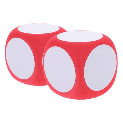 Supvox 2 Stück Abwischbare Schaumstoffwürfel DIY Spielwürfel für Unterricht Pädagogisches Lernspielzeug für Klassenzimmer und Spiele Weiches Sicheres Material von Supvox