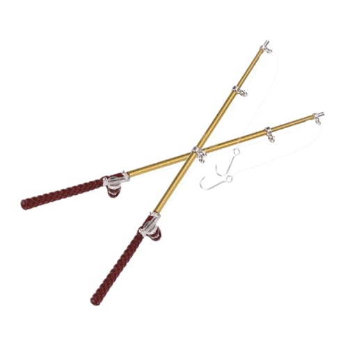 Supvox 2 Stück Angelrutenmodell Bausatz Spule Mini-hausbedarf Stangen Angelrute Für Miniatur Figur Fliegen Puppenhaus Zubehör Mini Mini-puppenhauszubehör Nylon Faden Supvox 2 Stück Angelrutenmodell Bausatz Spule Mini-hausbedarf Stangen Angelrute Für Miniatur Figur Fliegen Puppenhaus Zubehör Mini Mini-puppenhauszubehör Nylon Faden von Supvox