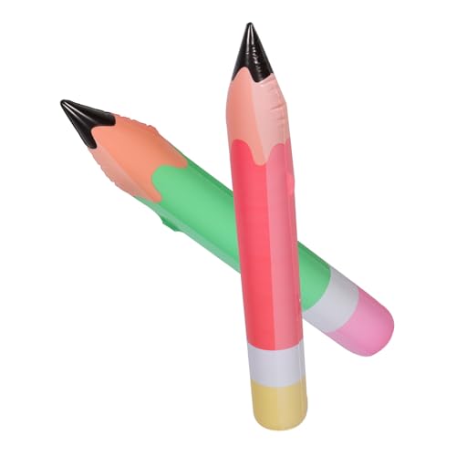Supvox 2 Stück Aufblasbare Bleistift Spielzeugdekorationen Extra Große Bleistiftspielzeuge Riesiger Bleistift Aufblasbare Schulrequisite Groß Großer Aufblasbarer Bleistift Für von Supvox