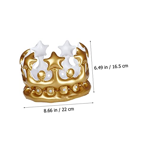 Supvox 2 Stück Aufblasbare Geburtstagskrone in Kreative PVC Kronen für Kinderparty Bequeme Leichte Kopfhaube Perfektes Accessoire für Fotos und Festdekoration von Supvox