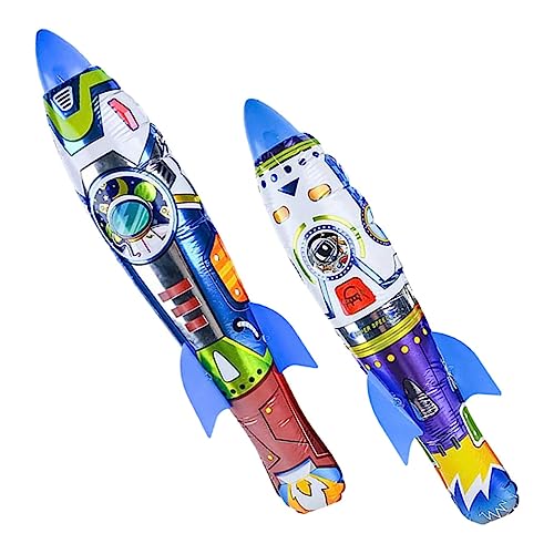 Supvox 2 Stück Aufblasbare Raketen Spielzeuge Aluminium Folien Raketen für Handwurf für Outdoor Aktivitäten Geburtstagsfeiern und Garten Supvox 2 Stück Aufblasbare Raketen Spielzeuge Aluminium Folien Raketen für Handwurf für Outdoor Aktivitäten Geburtstagsfeiern und Garten von Supvox