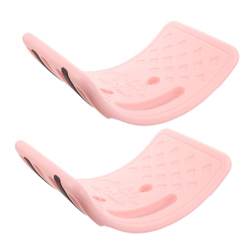 Supvox 2 Stück Balance Board sensorische Integration gleichgewichtstraining für die körperliche Entwicklung Kind Spiele flattern Bauchplatte Trainingsschaukelbrett Sport Rosa von Supvox