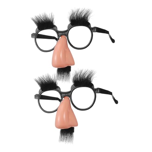 Supvox 2 Stück Bartbrillenspielzeug Halloween-Brillenaugen Halloween-Party-Accessoire partyzubehör partybrille clown brille Halloween-Brille für Lustige Plastik Black Supvox 2 Stück Bartbrillenspielzeug Halloween-Brillenaugen Halloween-Party-Accessoire partyzubehör partybrille clown brille Halloween-Brille für Lustige Plastik Black von Supvox