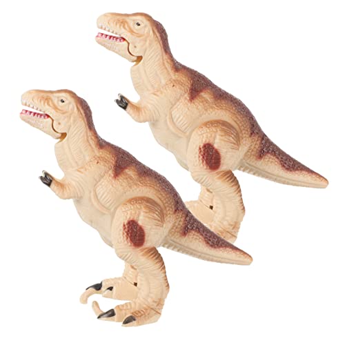 Supvox 2 Stück Dinosaurier- interaktives kinderspielzeug Mechanisches игрушки для девочек Fun Toy Partybevorzugungsspielzeug -Dinosaurier Plastik von Supvox