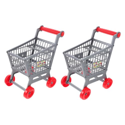 Supvox 2 Stück Einkaufswagen Simulation Supermarkt Wagen für Mädchen für Rollenspiele und Kreative Entwicklung Lernspielzeug für Kleine Hände Supvox 2 Stück Einkaufswagen Simulation Supermarkt Wagen für Mädchen für Rollenspiele und Kreative Entwicklung Lernspielzeug für Kleine Hände von Supvox