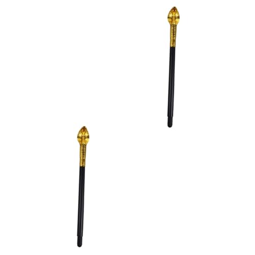 Supvox 2 Stück Eleganter Kostüm Zauberstab mit Schlangenkopf Dekorativer Walking Cane Goldfarbener Party für Halloween Cosplay Bühnenauftritte für Erwachsene und Jugendliche Supvox 2 Stück Eleganter Kostüm Zauberstab mit Schlangenkopf Dekorativer Walking Cane Goldfarbener Party für Halloween Cosplay Bühnenauftritte für Erwachsene und Jugendliche von Supvox