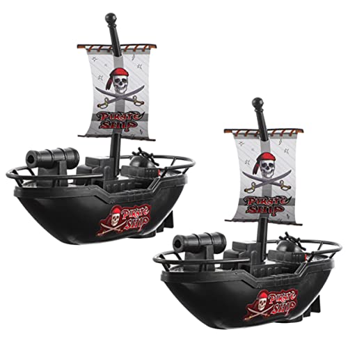 Supvox 2 Stück Elektrisches - Badeboote Elektrisches Piratenschiff Als Piratenschiff Für Babybadspielzeug Schiffsbad Schiff Schwarz Plastik Supvox 2 Stück Elektrisches - Badeboote Elektrisches Piratenschiff Als Piratenschiff Für Babybadspielzeug Schiffsbad Schiff Schwarz Plastik von Supvox