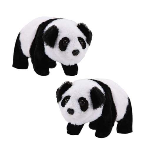 Supvox 2 Stück Elektrisches Laufendes Panda Plüschtier Realistische Simulation Weiches Plüschmaterial Interaktives zur akustischen und Interaktionsförderung Langlebig und Niedlich Supvox 2 Stück Elektrisches Laufendes Panda Plüschtier Realistische Simulation Weiches Plüschmaterial Interaktives zur akustischen und Interaktionsförderung Langlebig und Niedlich von Supvox