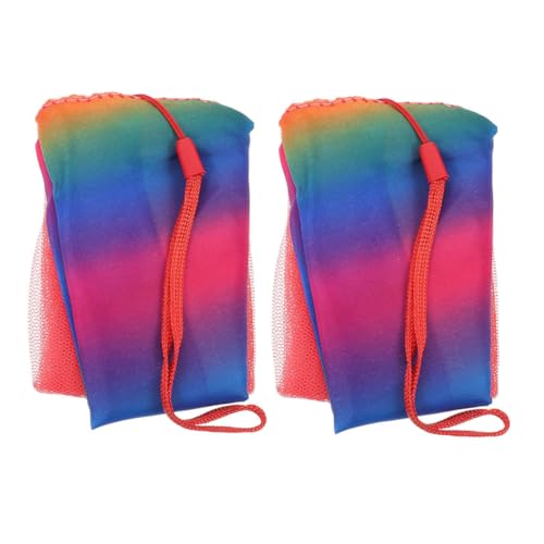 Supvox 2 Stück Fallschirm für Kinderspielzeug im Freien Fallschirm fliegendes Outdoor-Fallschirmspielzeug Stoff Colorful von Supvox