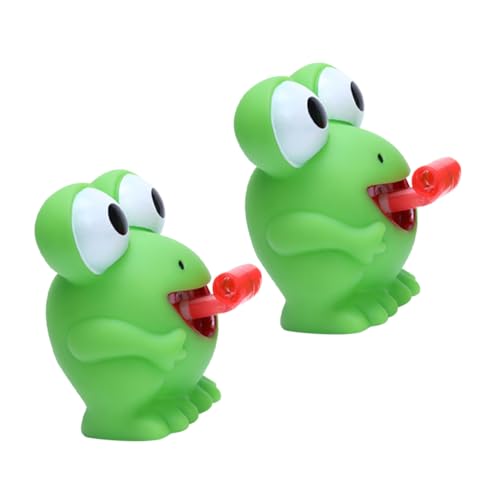 Supvox 2 Stück Frosch Prise Babyspielzeug Tiere Tierischer Druck Tierspielzeug Partygeschenk Neuheit Dehnbares Tierisches Quetschspielzeug Green Plastik von Supvox