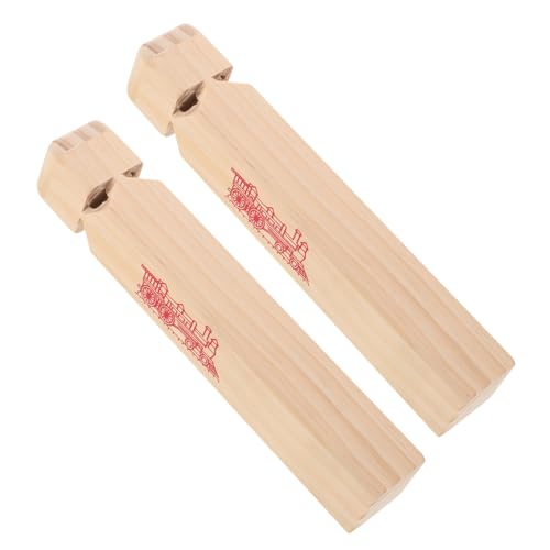 Supvox 2 Stück Für Züge Pfeife Lokomotive Holz Beige von Supvox