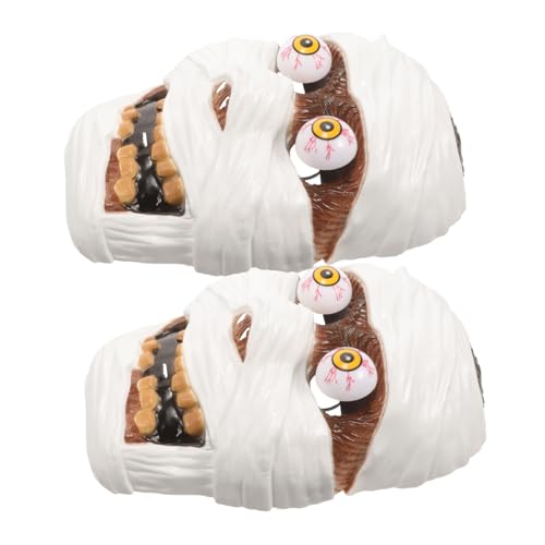 Supvox 2 Stück Gruselige Halloween Maske Horrormaske für Cosplay und Karneval Creepy Gesichtsmasken für Halloween Dekoration und Partyspaß Supvox 2 Stück Gruselige Halloween Maske Horrormaske für Cosplay und Karneval Creepy Gesichtsmasken für Halloween Dekoration und Partyspaß von Supvox