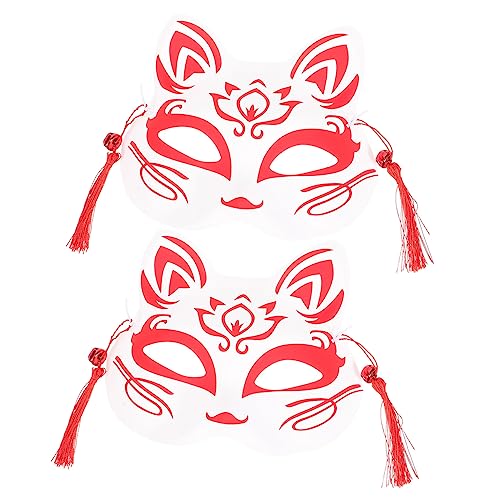 Supvox 2 Stück Halbgesichts Fuchsmasken Wiederverwendbar Dekorativ Leicht Komfortabel Japanischer Stil Geeignet für Halloween Karneval Fasching Partys Kostüm und Maskenveranstaltungen Supvox 2 Stück Halbgesichts Fuchsmasken Wiederverwendbar Dekorativ Leicht Komfortabel Japanischer Stil Geeignet für Halloween Karneval Fasching Partys Kostüm und Maskenveranstaltungen von Supvox
